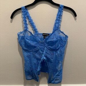 Pretty little thing blue lace top